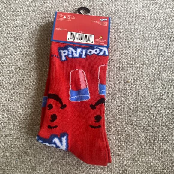 Kool-Aid Red Novelty Crew Socks - Picture 6 of 6